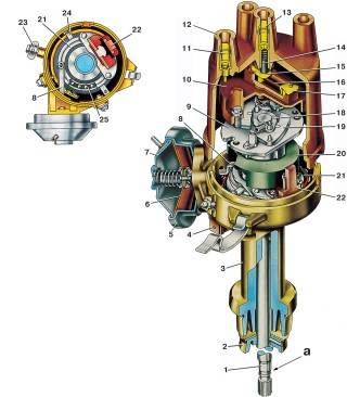 —23. Датчик-распределитель зажигания 38.3706—01