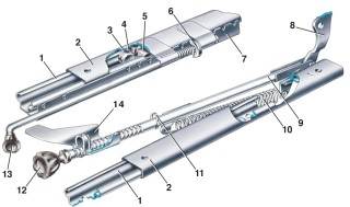 —22. Механизмы регулировок переднего сиденья