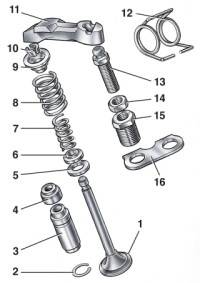 —41. Детали клапанного механизма